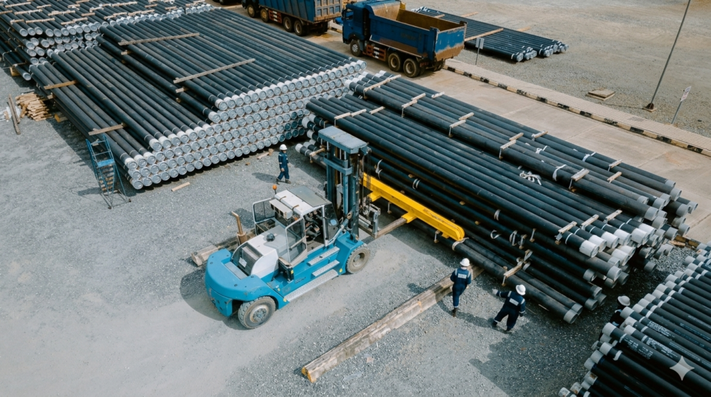 Infrastructure and logistics services hero background